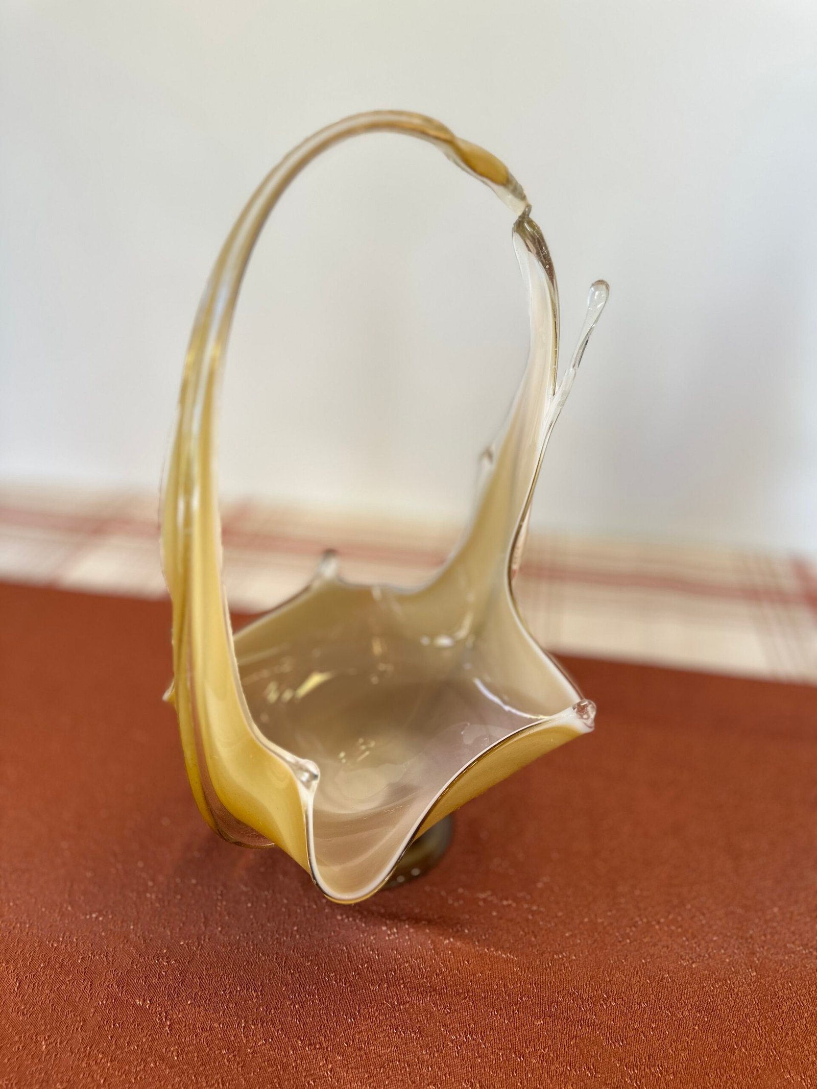 Vintage Murano Art Glass Basket - Image 2