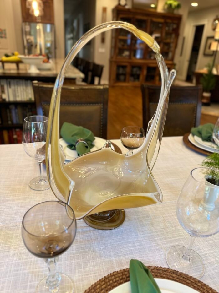Glass Blown Basket