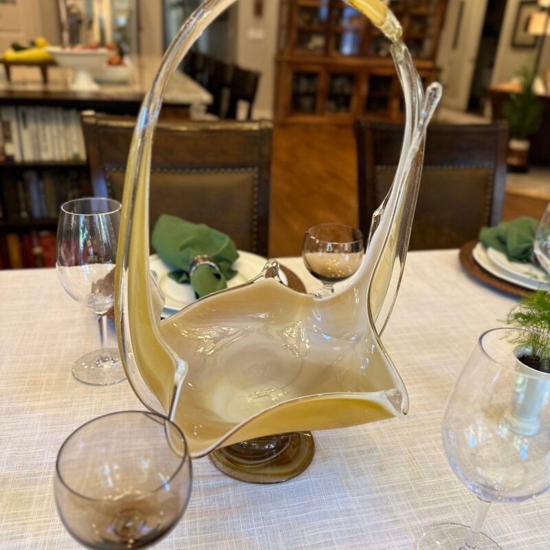 Glass Blown Basket